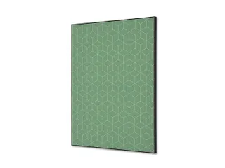Wanddecoratie Textiel Set A2 Hexagon Groen - 1