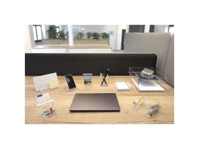 Papercliphouder MAUL 87x77x65mm acryl