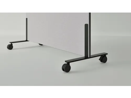 Silva verrijdbaar akoestisch whiteboard lichtgrijs 200x120cm