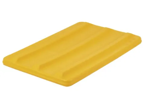 Deksel Voor Verrijdbare Rechthoekige Bak 135 Liter Geel