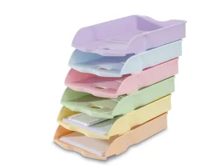 Brievenbak HAN Re-LOOP A4/C4 stapel- en nestbaar pastel oranje 100% ge - 4