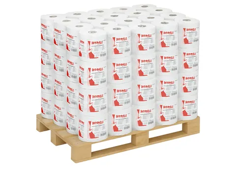 Poetsrol WypAll L10 1-laags 19,5cmx304m 800vel wit 7256 Pallet