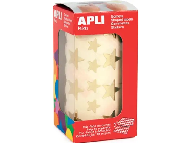 Apli Stickers Ster, Goud, 2360 Stuks
