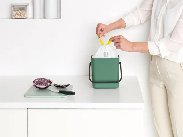 Afvalemmer Sort & Go 3 Liter Groen