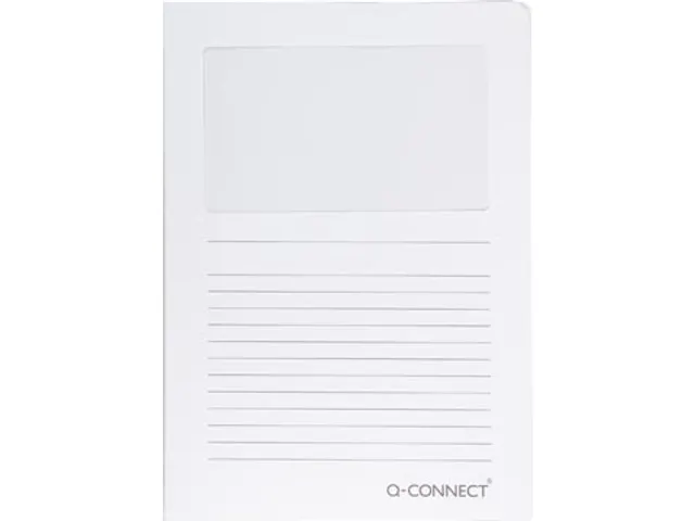 L-Map Met Venster A4 120 Grams 100 stuks Wit