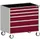 ladekast HxBxD 980x1050x650mm 5laden romp RAL7035 front RAL3004