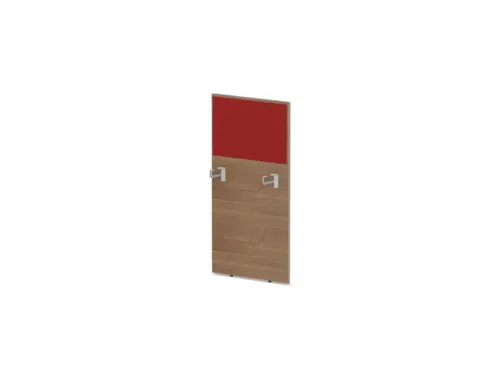 baliepaneel,v. bureau,aanbouw links,B 600mm,NT-cherry,BN4011-rood