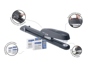 Lang Arm nietmachine ECO 790 zwart'+ 1000 x 26-6mm + 1000 x 24-8mm 50 - 5