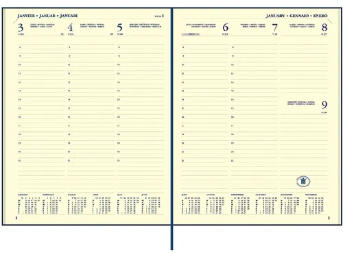 Agenda 2027 Ryam Executive Mundior 7dagen/2pagina's zwart