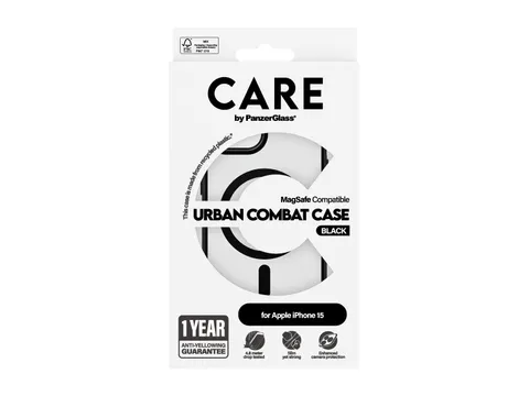 PanzerGlass CARE by Urban Combat Case Transparent w. Black MagSa
