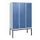 locker,HxBxD 1950x1200x500mm,3vak,vak B 400mm,cil.-slot,voetonderstel