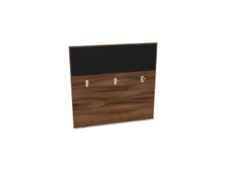 baliepaneel bureau aanbouw achter NP-tiepolo nut BN8033-zwart 1200mm - 1