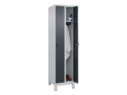 locker,HxBxD 1950x500x500mm,2vak,vak B 250mm,draaigrendel,voeten