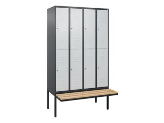 Dubbeldekse dekenkist,HxBxD 2120x1200x815mm,4x2vak.,vak B 300mm - 1