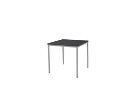Domino Basic Tafel Vaste Hoogte 80x80 houtprint schaduw alu 4-poots