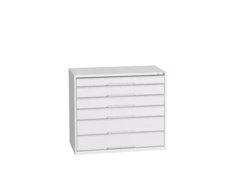 ladekast HxBxD 900x1050x550mm 6laden romp RAL7035 front RAL7035