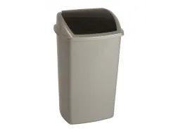 Afvalbak 50 Liter Grijs Zwart