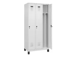 locker voor scheiding van kleding,HxBxD 1950x900x500mm,3vak