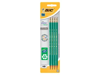 Potlood Bic Evolution ecolutions zeshoekig HB met gumtop 4 Stuks - 2