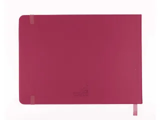 Schetsboek Kangaro A5 landscape ruby PU HC 80 vel 140gr roomwit met el - 6