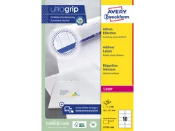 Adresetiket Avery QuickPeel L7173-100 99.1x57mm Wit 1000 Stuks
