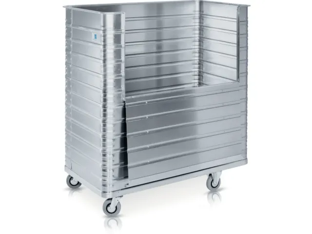 aluminium bakwagen,laadvl. LxB 1250x700mm,1050l,HxLxB 1400x1300x750mm