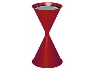 Zandasbak Staalplaat 730x400mm Ronde Trechter Sticker Verzinkt Ral3000 - 1