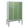 dubbeldekse locker,HxBxD 1950x1200x500mm,3x2vak.,vak B 400mm,cil.-slot