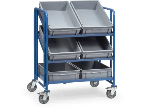 Eurobakkenwagens 2392 250kg 6 Eurobakken 600x400mm Ral5007