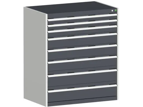 ladekast HxBxD 1200x1050x650mm 8laden zware lasten RAL7035 RAL7016