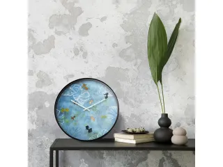 Wandklok Nextime dia 30cm blauw kunststof Pond - 5