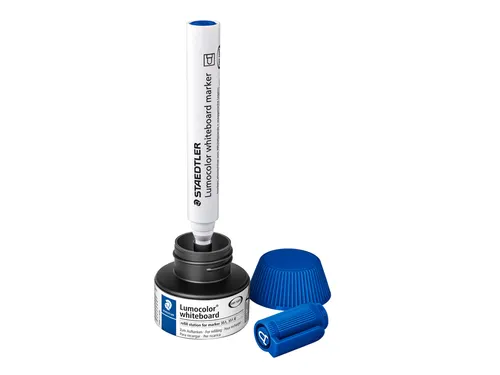 Viltstiftvulling Staedtler Lumocolor whiteboard 30ml blauw