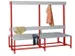 banc double,HxLxP 1600x2000x770mm,piètement RAL3000