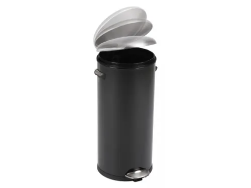 Pedaalemmer Belle Deluxe 30 Liter Zwart Mat RVS