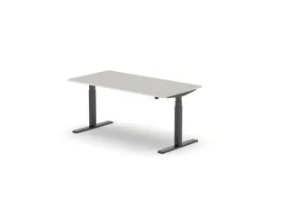 Elektrisch ihv bureau,HxBxD 650-1310x1600x800mm,blad lichtgrijs - 1
