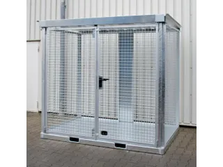 gasflessendepot,v. 60xØ 230mm fles,HxBxD 2260x2535x1575mm,m. deksel - 1