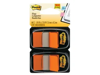Indextabs 3M Post-it 680 25.4x43.2mm duopack oranje 100 vel - 2