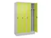 locker voor scheiding van kleding,HxBxD 1950x1200x500mm,4vak
