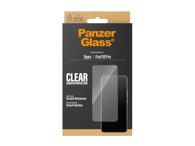 PanzerGlass Screen Protector Oppo Find X9 Pro | Ultra-Wide Fit, Opp