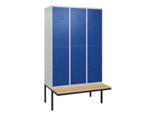 Dubbeldekse dekenkist,HxBxD 2120x1200x815mm,3x2vak.,vak B 400mm