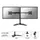 Neomounts Monitorarm 2 Schermen 27inch Zwart Nm-d335dblack