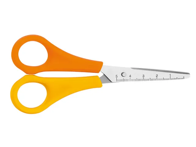 Ciseaux Westcott Kids 13cm LH à bout pointu synthétique jaune/orange