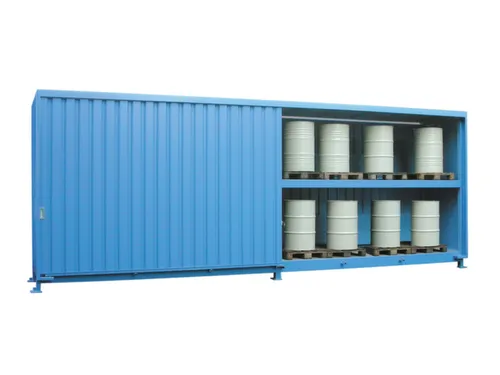 Stellingcontainer Gevaarlijke Stoffen Max. 48X200L Vaten Staand