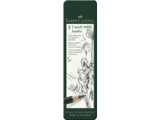 Potlood Faber-Castell 9000 Jumbo etui met 5 stuks - 3