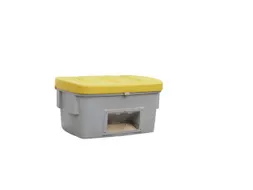 strooigoedbak,550l,HxBxD 748x1400x1070mm,PE,grijs,deksel geel