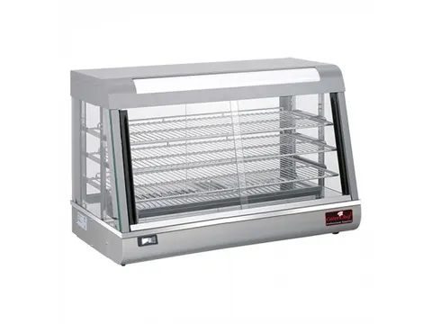 Caterchef Warmhoudvitrine Zilver 90cm