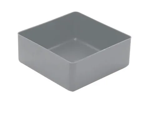 Inzetbak HxLxB 40x99x99mm Polystyreen Grijs 50 stuks