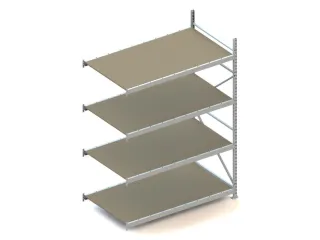 Breedvakstelling Aanbouwveld Hxbxd 2500x1851x1050mm 4 Houten Legborden - 1