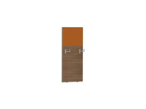 baliepaneel,v. bureau,aanbouw rechts,B 600mm,NT-cherry,BN3005-geel