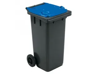 Mini-container 240 Liter Grijs Blauw - 1